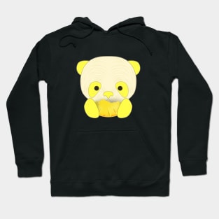 cute panda eat pineaple Hoodie